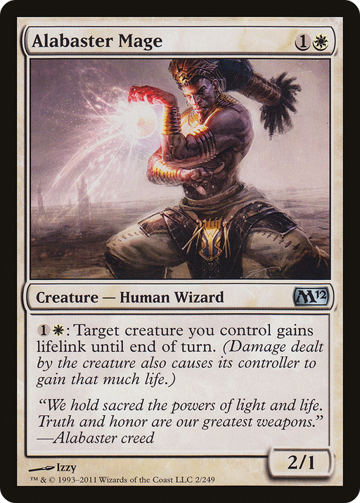 Alabaster Mage (M12-002) [Magic 2012] Foil MTG Single Wizards of the Coast