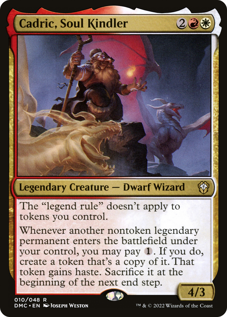 Cadric, Soul Kindler (DMC-010) [Dominaria United Commander] MTG Single Wizards of the Coast