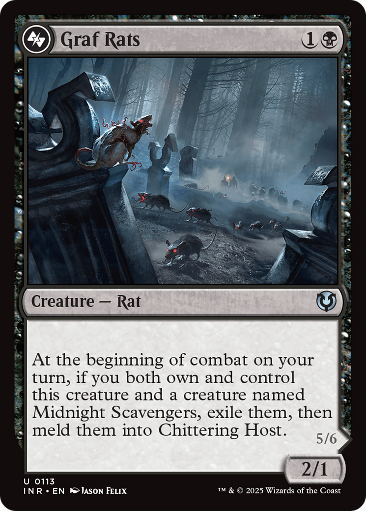 Graf Rats (INR-113) [Innistrad Remastered] Foil MTG Single Wizards of the Coast