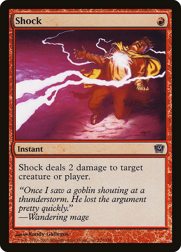Shock (9ED-) [9th Edition] Foil MTG Single Wizards of the Coast