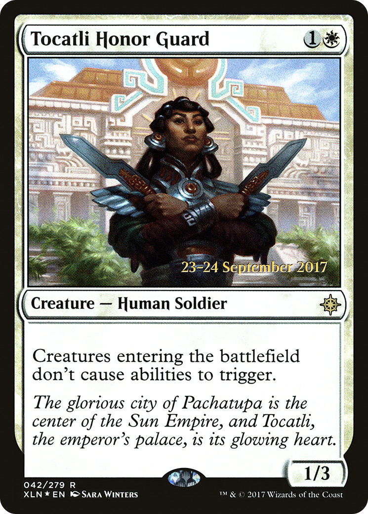 Tocatli Honor Guard (PRE-042) [Ixalan Promos] Foil MTG Single Wizards of the Coast
