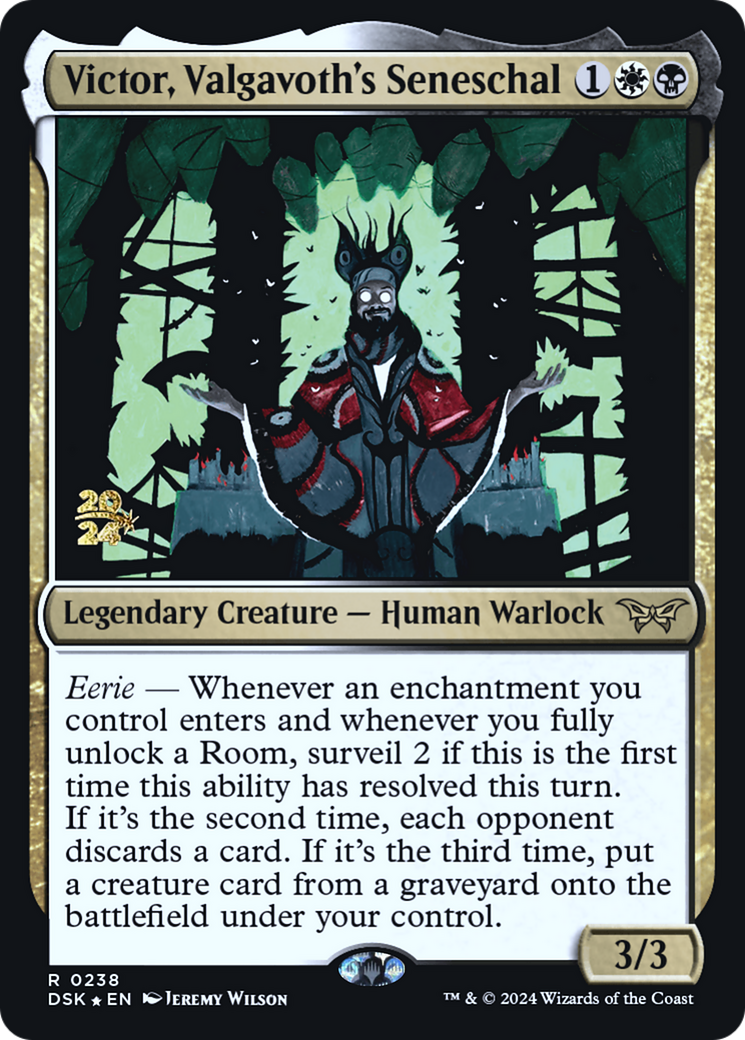 Victor, Valgavoth's Seneschal (PRE-238) [Duskmourn: House of Horror Promos] Foil MTG Single Wizards of the Coast