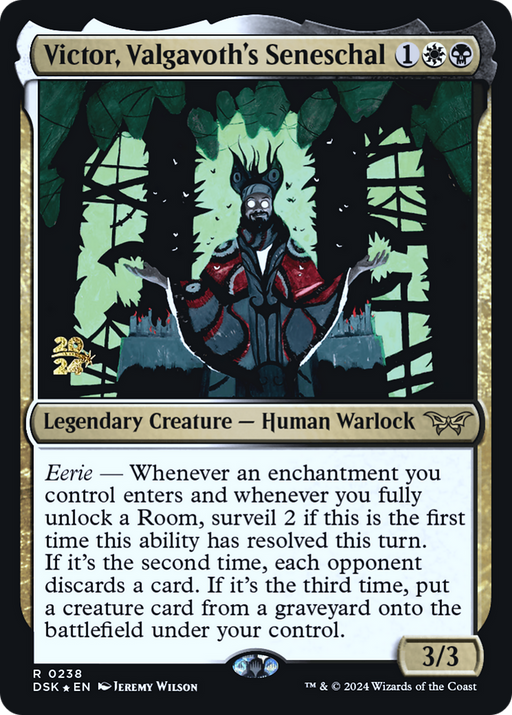 Victor, Valgavoth's Seneschal (PRE-238) [Duskmourn: House of Horror Promos] Foil MTG Single Wizards of the Coast
