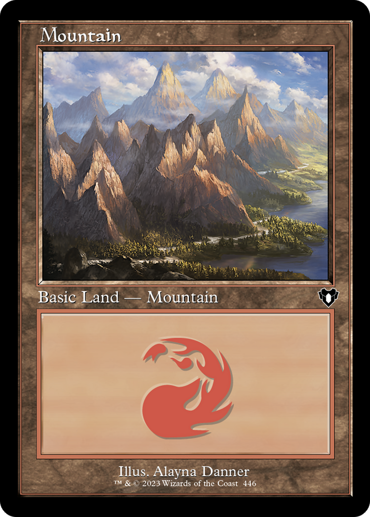 Mountain (CMM-446) [Commander Masters] Foil MTG Single Wizards of the Coast