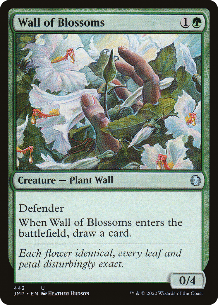 Wall of Blossoms (JMP-442) [Jumpstart] MTG Single Wizards of the Coast
