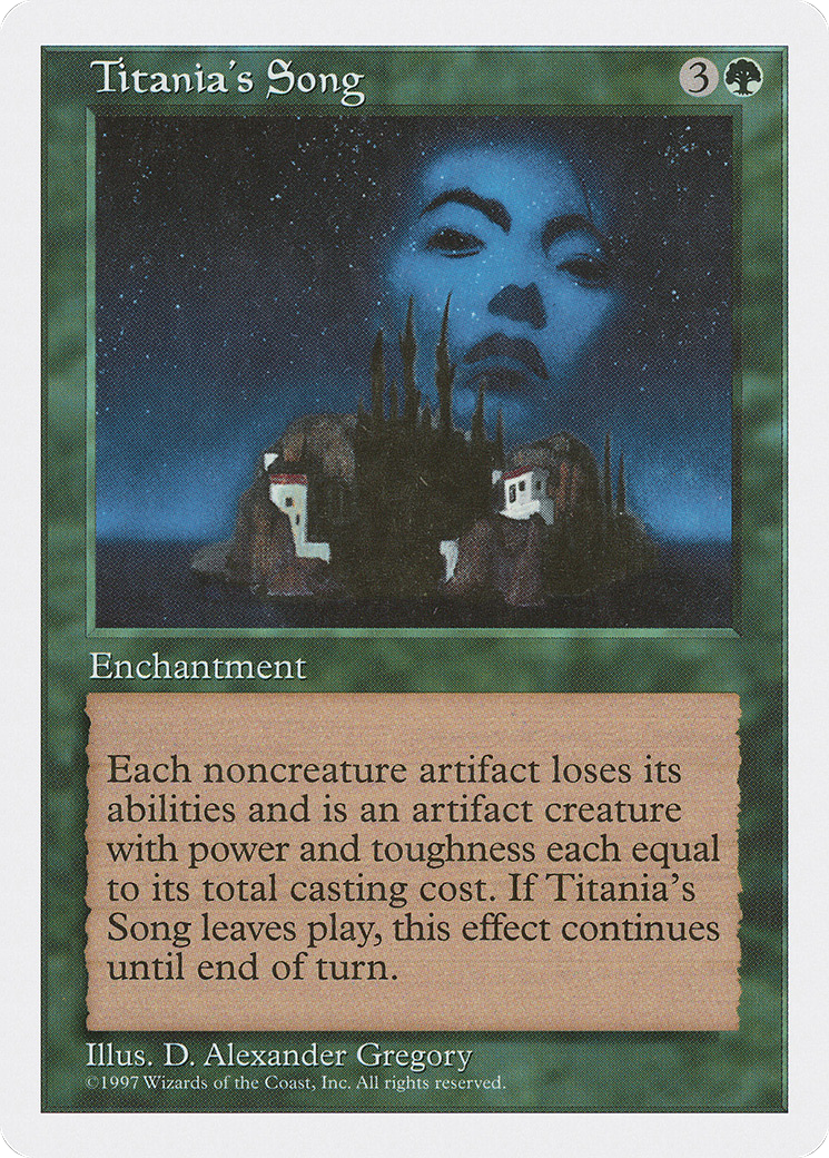 Titania's Song (5ED-) [Fifth Edition] MTG Single Wizards of the Coast