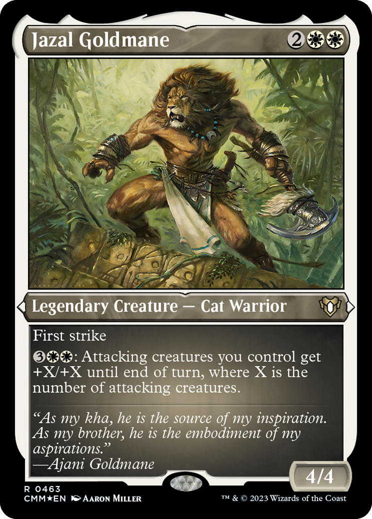 Jazal Goldmane (CMM-463) [Commander Masters] Etched Foil MTG Single Wizards of the Coast
