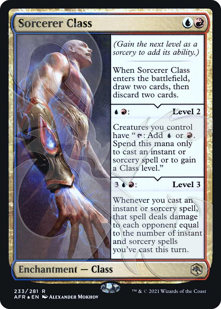 Sorcerer Class (AFR&-233) [Adventures in the Forgotten Realms Promos] Foil MTG Single Wizards of the Coast