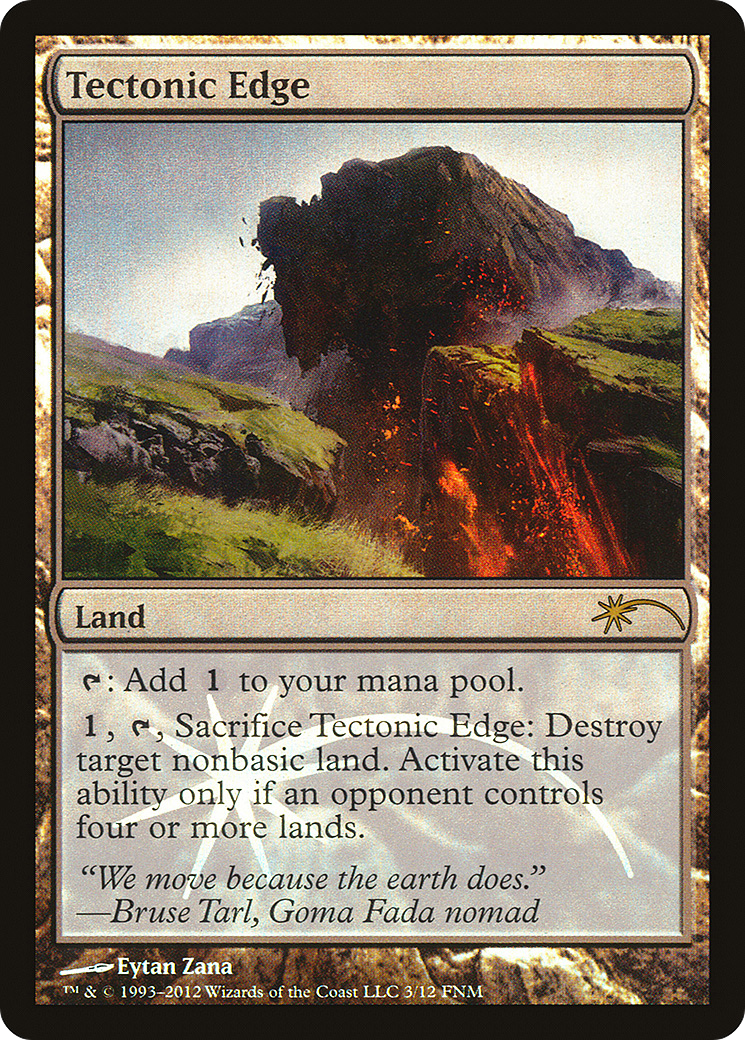 Tectonic Edge (FNM-) [Misc] Friday Night Magic 2012 Foil MTG Single Wizards of the Coast