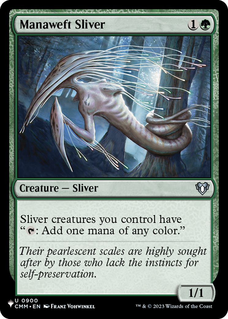 Manaweft Sliver (CMM) (LIST-900) [Mystery Booster] The List Reprints MTG Single Wizards of the Coast