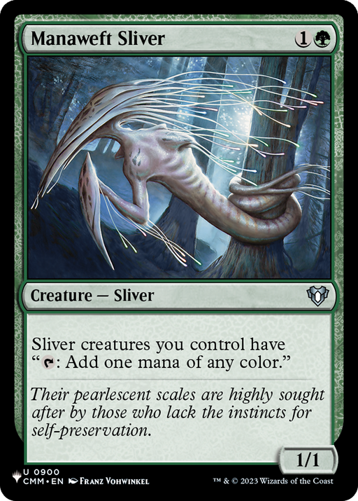 Manaweft Sliver (CMM) (LIST-900) [Mystery Booster] The List Reprints MTG Single Wizards of the Coast