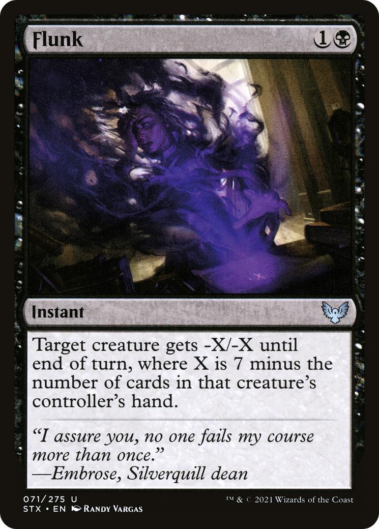 Flunk (STX-071) [Strixhaven: School of Mages] MTG Single Wizards of the Coast