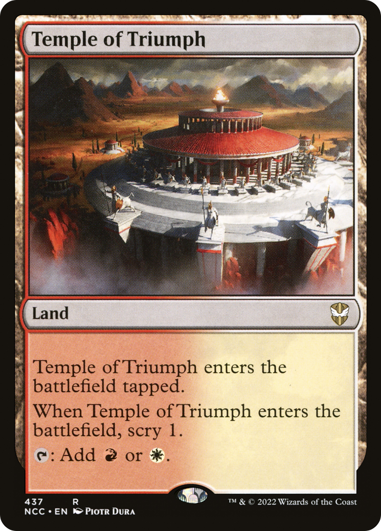 Temple of Triumph (NCC-437) [New Capenna Commander] MTG Single Wizards of the Coast
