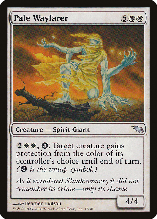 Pale Wayfarer (SHM-017) [Shadowmoor] Foil MTG Single Wizards of the Coast