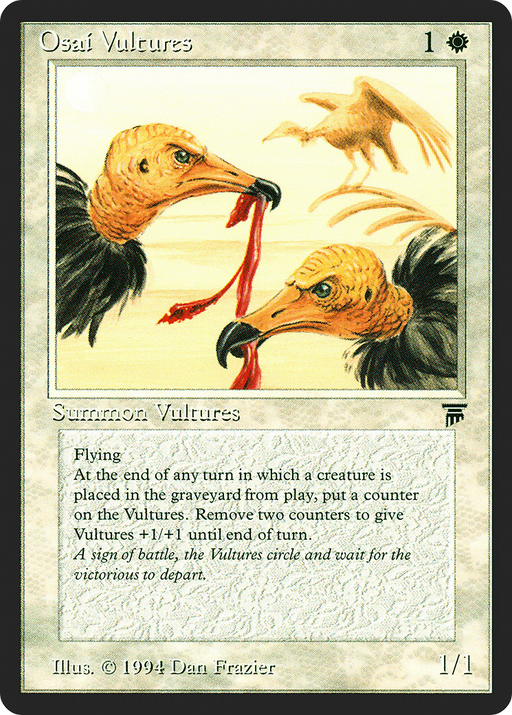 Osai Vultures (LEG-029) [Oldschool] Legends MTG Single Wizards of the Coast