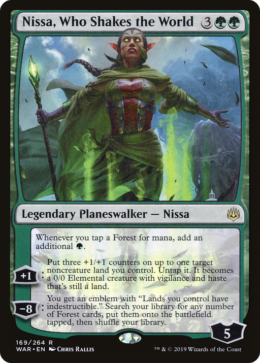 Nissa, Who Shakes the World (WAR-169) [War of the Spark] MTG Single Wizards of the Coast