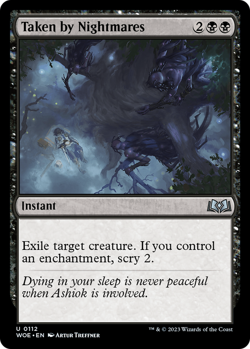 Taken by Nightmares (WOE-112) [Wilds of Eldraine] MTG Single Wizards of the Coast