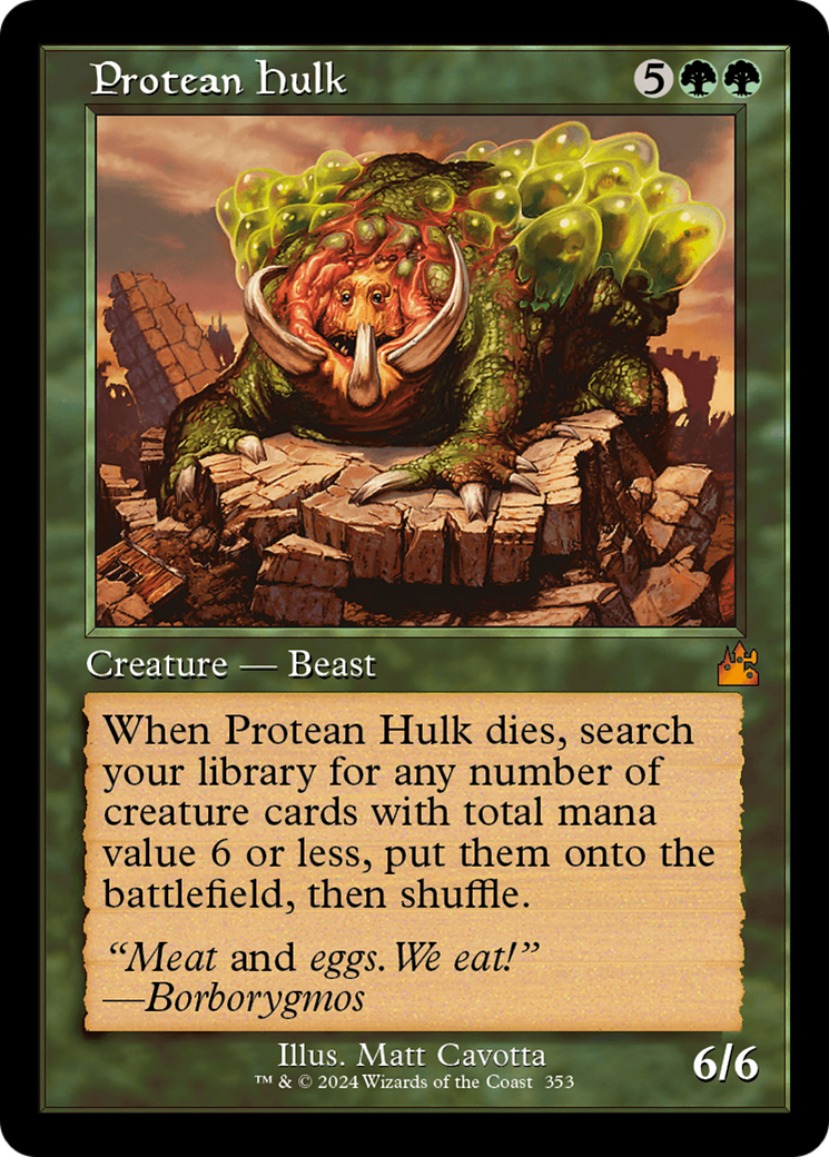 Protean Hulk (RVR-353) [Ravnica Remastered] MTG Single Wizards of the Coast