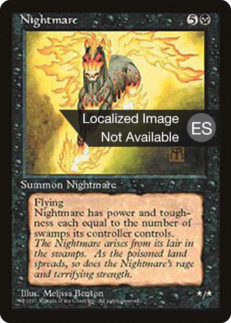 Nightmare (4BB-150) [Fourth Edition Foreign Black Border] MTG Single Wizards of the Coast