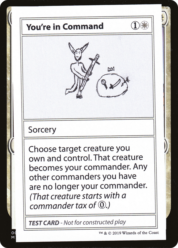 You're in Command (CMB1-015) [Mystery Booster] Playtest Cards 2021 MTG Single Wizards of the Coast