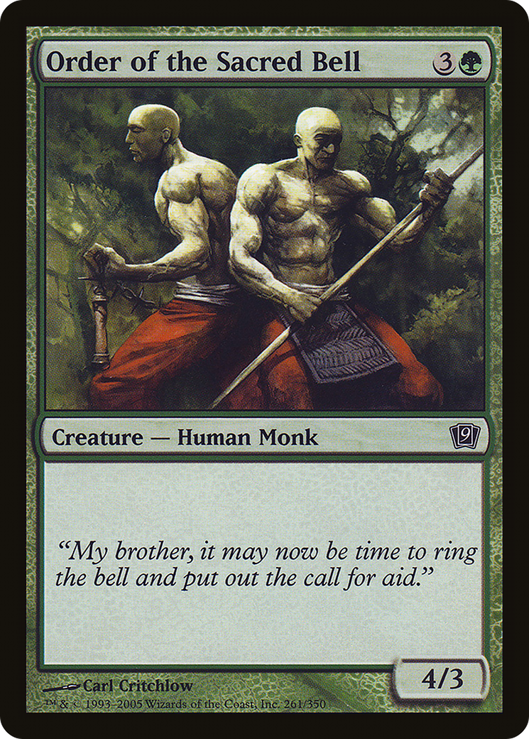 Order of the Sacred Bell (9ED-261) [9th Edition] MTG Single Wizards of the Coast