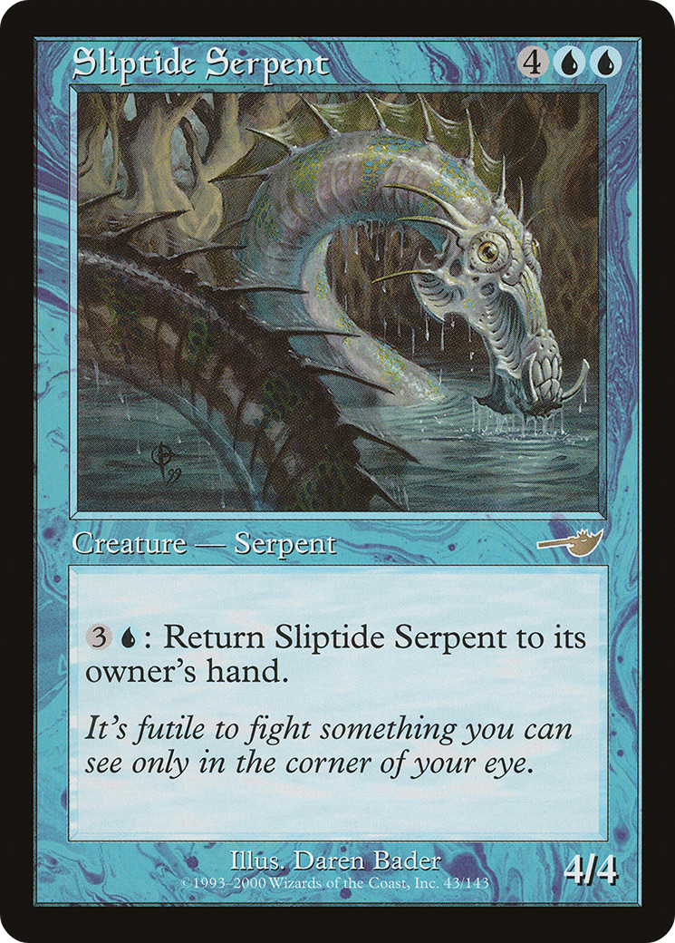 Sliptide Serpent (NMS-043) [Nemesis] Foil MTG Single Wizards of the Coast