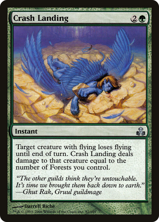 Crash Landing (GPT-082) [Guildpact] MTG Single Wizards of the Coast