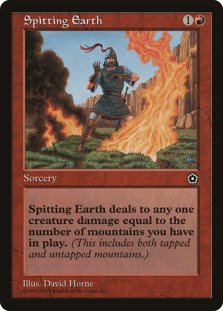 Spitting Earth (P02-116) [Misc] Portal Second Age MTG Single Wizards of the Coast