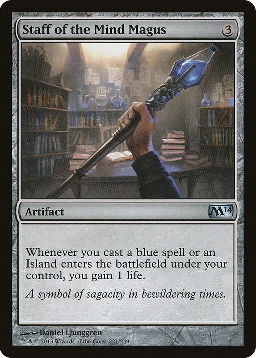 Staff of the Mind Magus (M14-221) [Magic 2014] MTG Single Wizards of the Coast