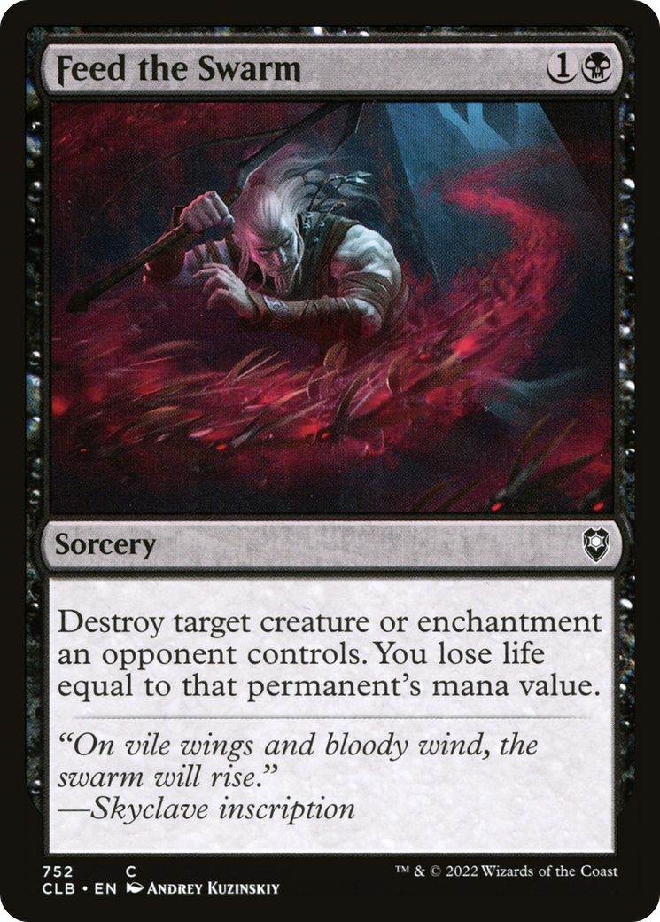 Feed the Swarm (CLB-752) [Commander Legends: Battle for Baldur's Gate] MTG Single Wizards of the Coast