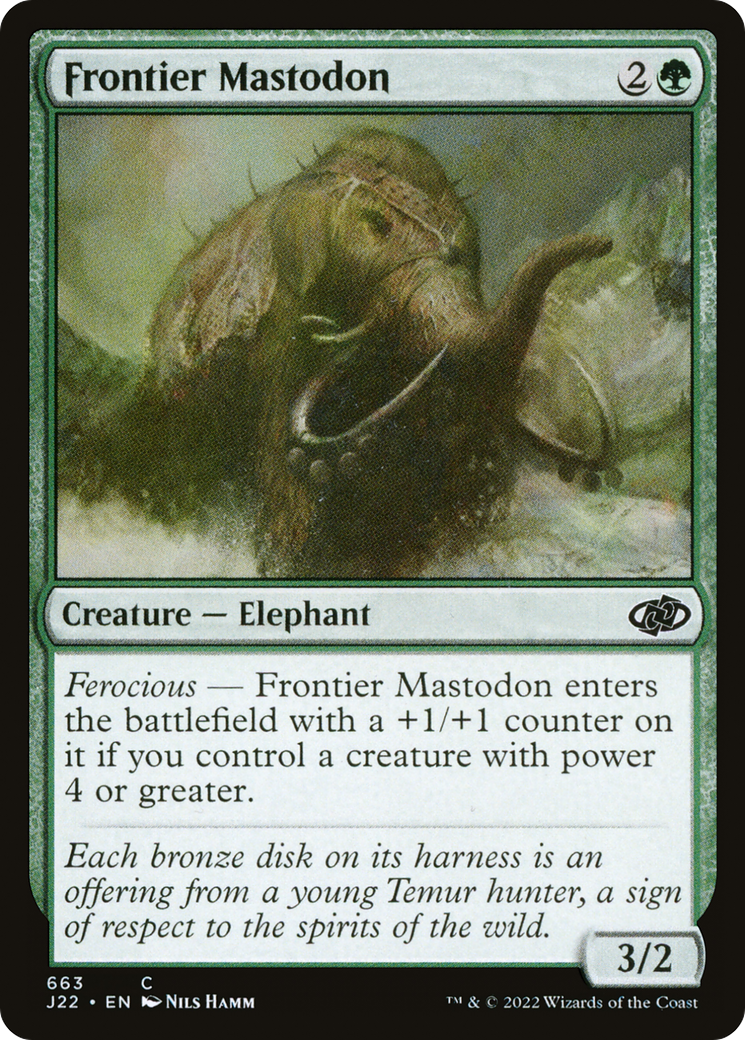 Frontier Mastodon (J22-663) [Jumpstart 2022] MTG Single Wizards of the Coast