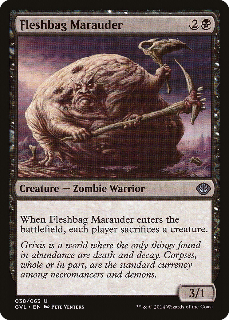 Fleshbag Marauder (DD3-) [Misc] Duel Decks Anthology: Garruk vs. Liliana MTG Single Wizards of the Coast