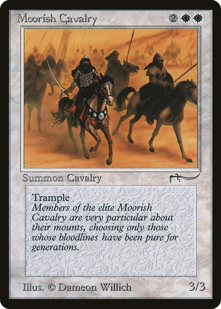 Moorish Cavalry (ARN-007) [Oldschool] Arabian Nights MTG Single Wizards of the Coast