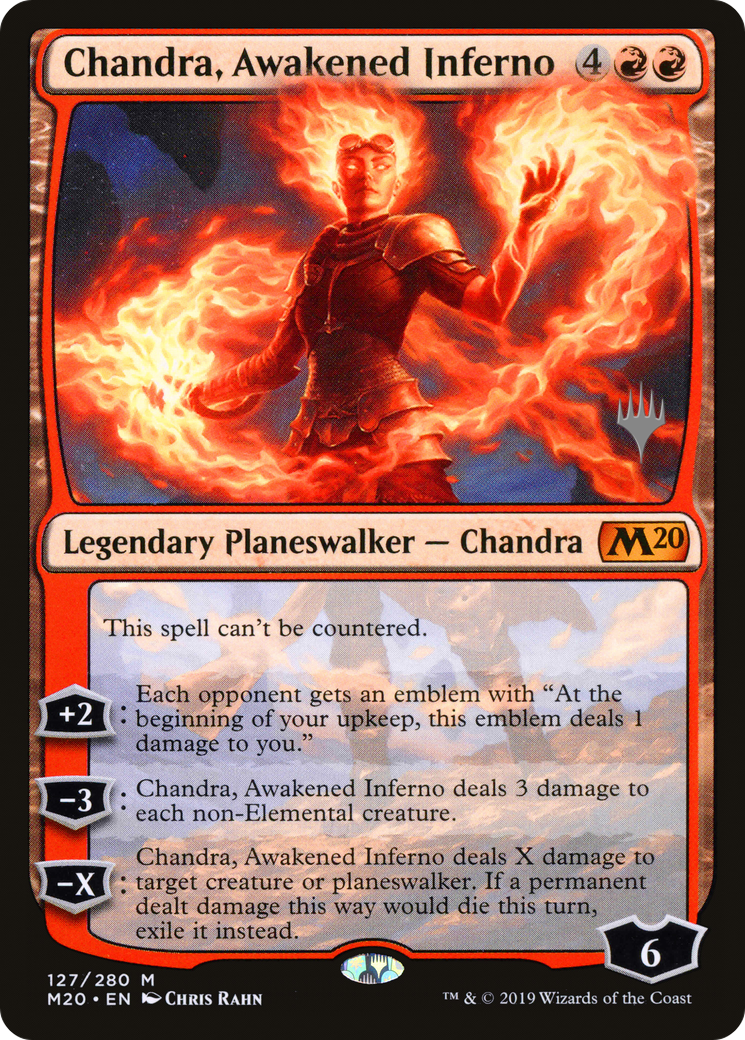 Chandra, Awakened Inferno (PPM20-127P) [Core Set 2020 Promos] Foil MTG Single Wizards of the Coast