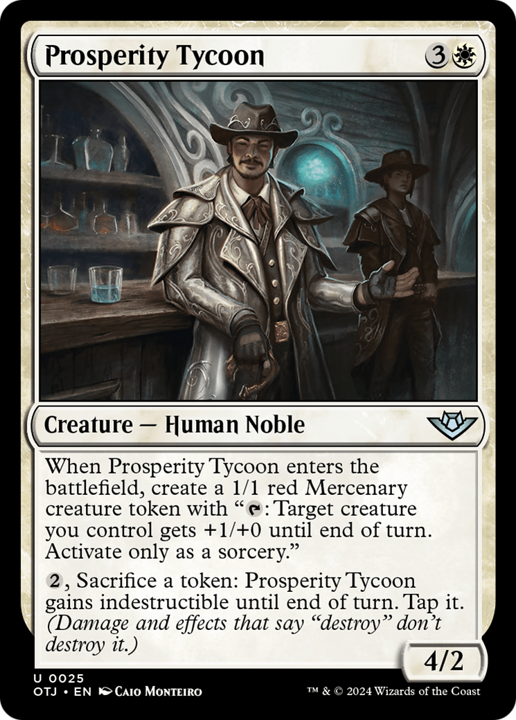 Prosperity Tycoon (OTJ-025) [Outlaws of Thunder Junction] MTG Single Wizards of the Coast