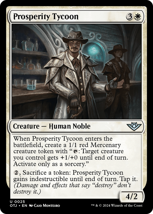 Prosperity Tycoon (OTJ-025) [Outlaws of Thunder Junction] MTG Single Wizards of the Coast
