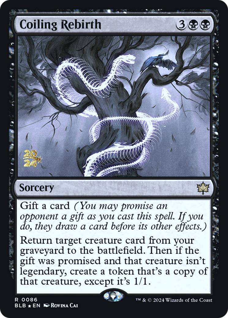 Coiling Rebirth (PRE-086) [Bloomburrow Promos] Foil MTG Single Wizards of the Coast