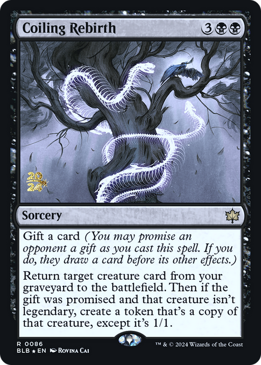 Coiling Rebirth (PRE-086) [Bloomburrow Promos] Foil MTG Single Wizards of the Coast