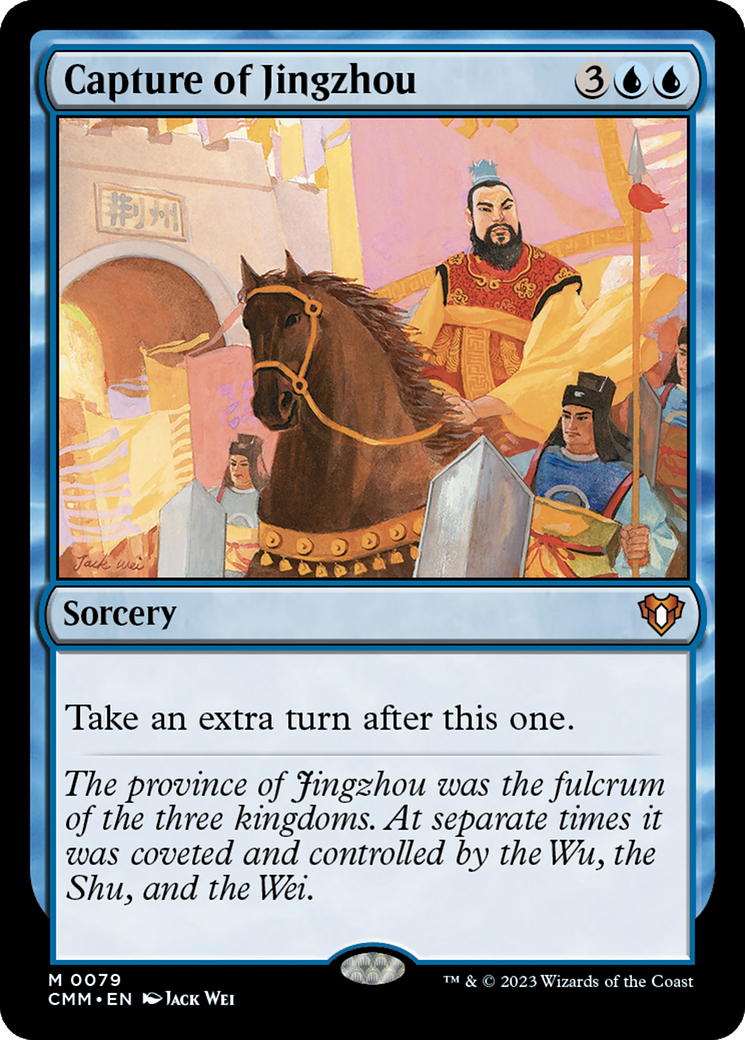 Capture of Jingzhou (CMM-079) [Commander Masters] Foil MTG Single Wizards of the Coast