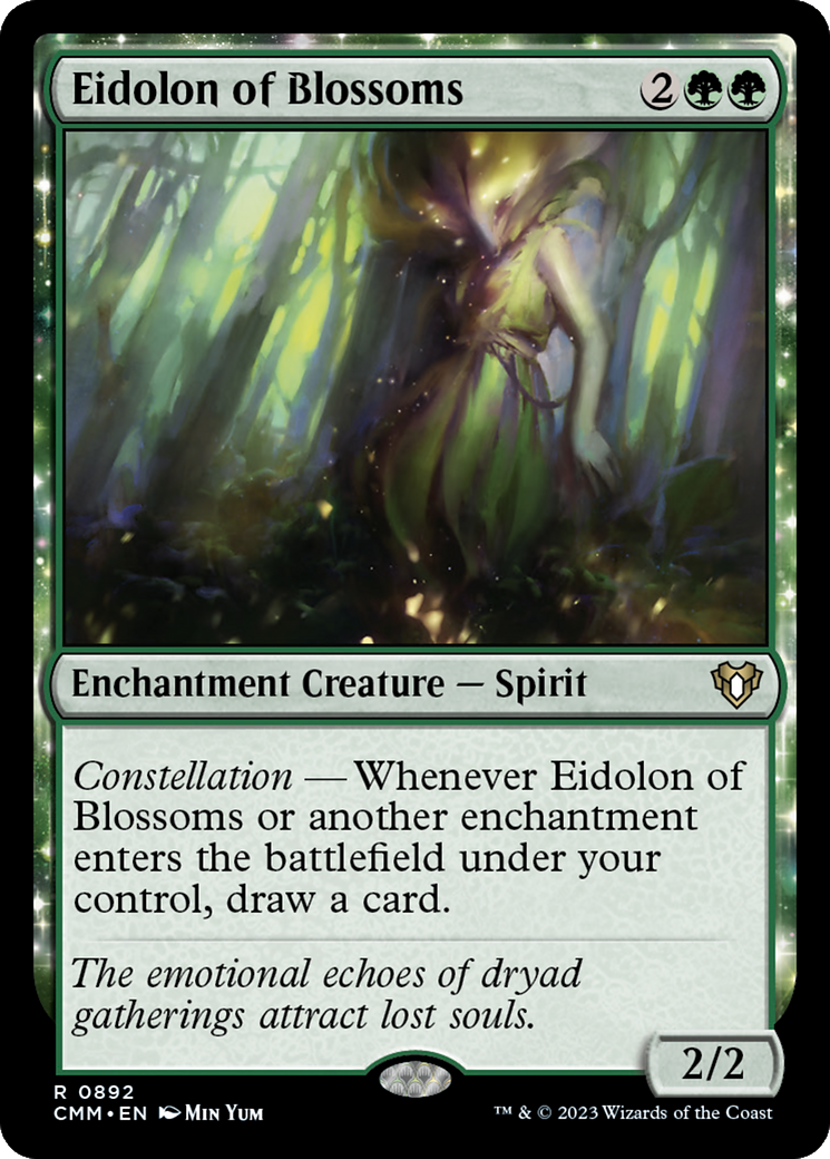 Eidolon of Blossoms (CMM-892) [Commander Masters] MTG Single Wizards of the Coast