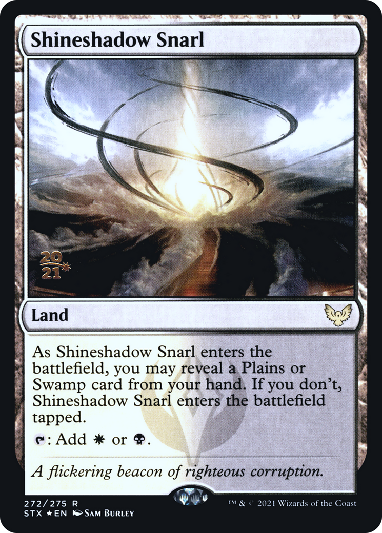 Shineshadow Snarl (PRE-272) [Strixhaven: School of Mages Promos] Foil MTG Single Wizards of the Coast