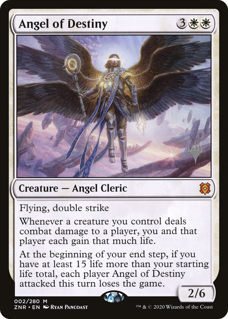 Angel of Destiny (PPZNR-002) [Zendikar Rising Promos] Foil MTG Single Wizards of the Coast