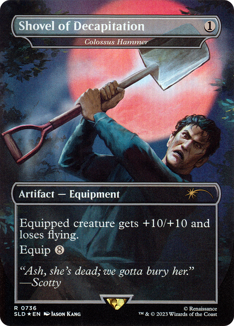 Shovel of Decapitation - Colossus Hammer (SLD-736) [Secret Lair] Drop (Borderless) MTG Single Wizards of the Coast