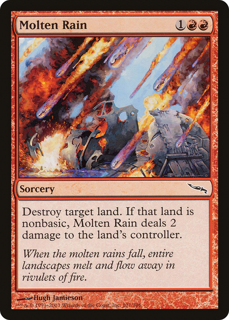 Molten Rain (MRD-101) [Mirrodin] Foil MTG Single Wizards of the Coast