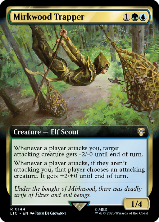 Mirkwood Trapper (LTC-144) [Tales of Middle-earth Commander] (Extended Art) MTG Single Wizards of the Coast