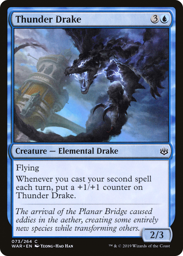 Thunder Drake (WAR-073) [War of the Spark] MTG Single Wizards of the Coast
