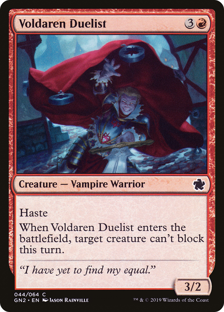 Voldaren Duelist (GN2-044) [Misc] Game Night 2019 MTG Single Wizards of the Coast