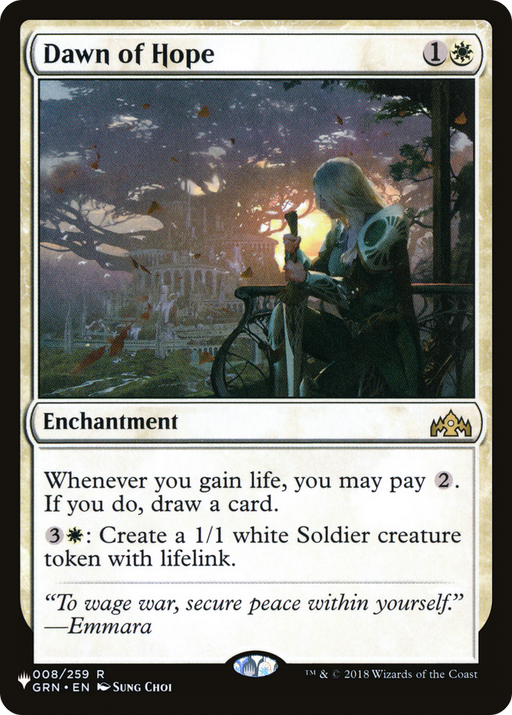 Dawn of Hope (LIST-008) [Mystery Booster] The List MTG Single Wizards of the Coast