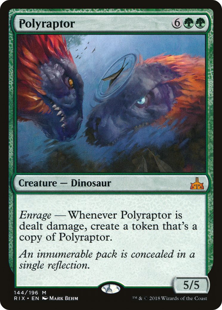 Polyraptor (RIX-144) [Rivals of Ixalan] Foil MTG Single Wizards of the Coast