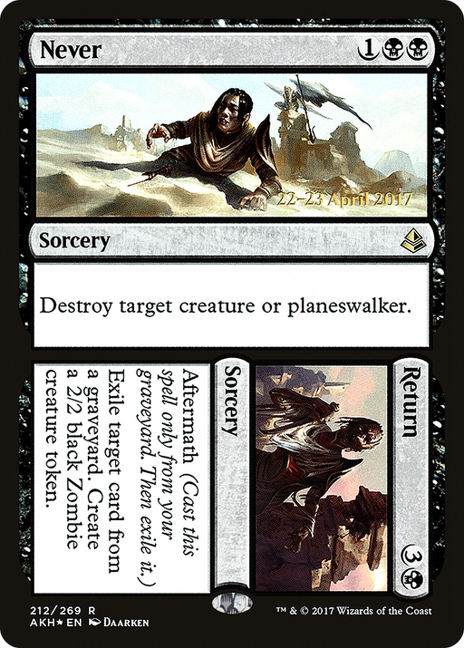 Never // Return (PRE-212) [Amonkhet Promos] Foil MTG Single Wizards of the Coast